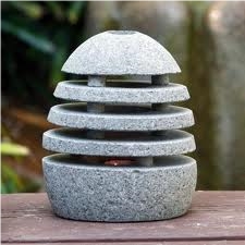 River Stone Garden Lamp