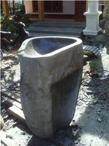 River Stone Sinks & Basins Pedestal, Grey Sinks & Basins