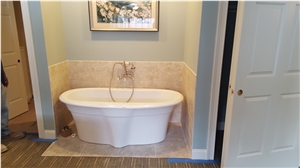 Classic Travertine Bathroom Design