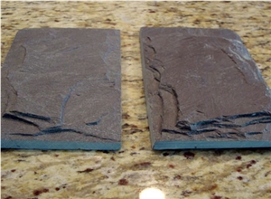 China Multicolor Slate Mushroom Stone for Wall Cladding