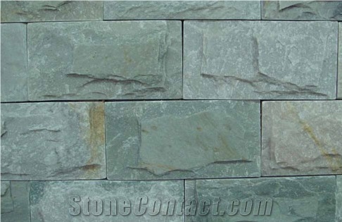 China Multicolor Slate Mushroom Stone for Wall Cladding