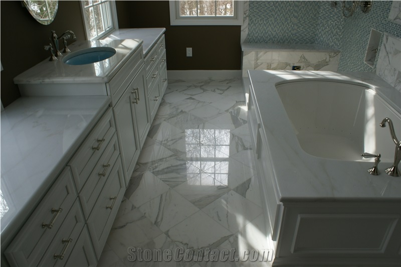 Calacatta Gold Bath Design