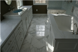 Calacatta Gold Bath Design