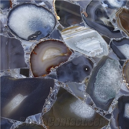 Agate Stone Slabs, Semi Precious Stone Panels, Precious Stone Slabs