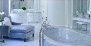 Bianco Carrara C Custom Bathroom Design, White Marble Bathroom Flooring, Decorating Bianco Carrara C Custom Bathroom Design, White Marble Bathroom Flooring, Decorating