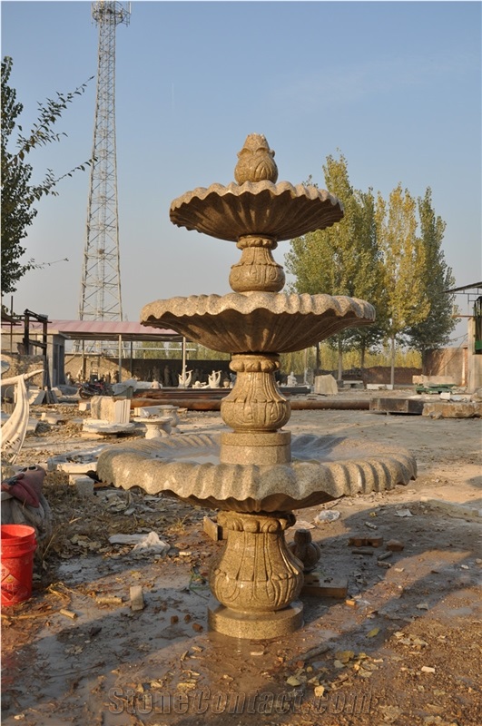 Outdoor Stone Garden Fountain, Marble Sculptured Fountain, Water Fountain