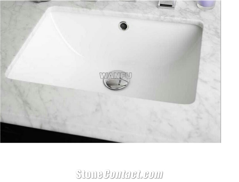 White Ceramic Bathroom Sinks, Wash Basins