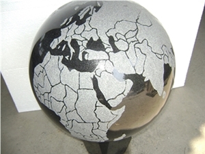 Nkh Black Granite Globle, Home Decoration