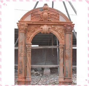 Hand Carved Marble Door Surrounding, Stone Door Frame