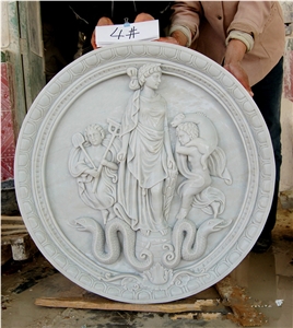 Stone Relief, Hand Carving White Marble, Hand Made Relief, Wall Relief