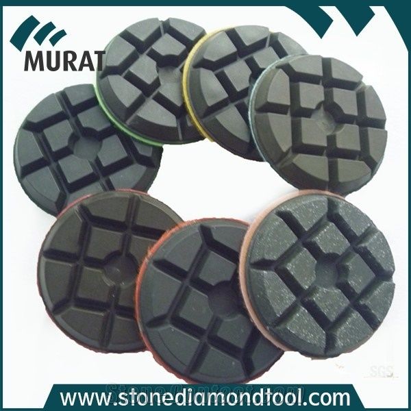 3"/80mm Resin Bond Htc Polishing Disc for Concrete, Stone Polishing