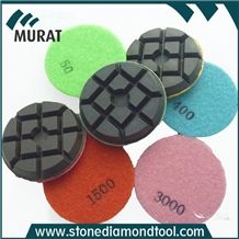 3"/80mm Resin Bond Htc Polishing Disc for Concrete, Stone Polishing