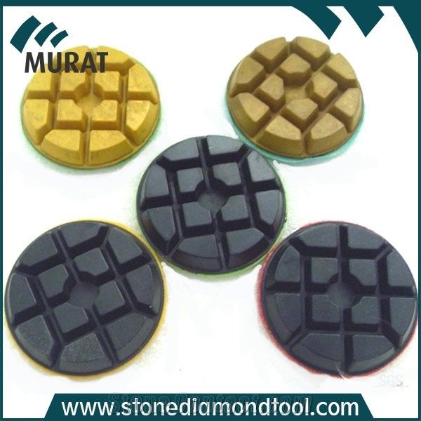 3"/80mm Resin Bond Htc Polishing Disc for Concrete, Stone Polishing