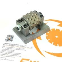 Bush Hammer Roller with Lubricant, Rotary Bush Hammer for Concrete