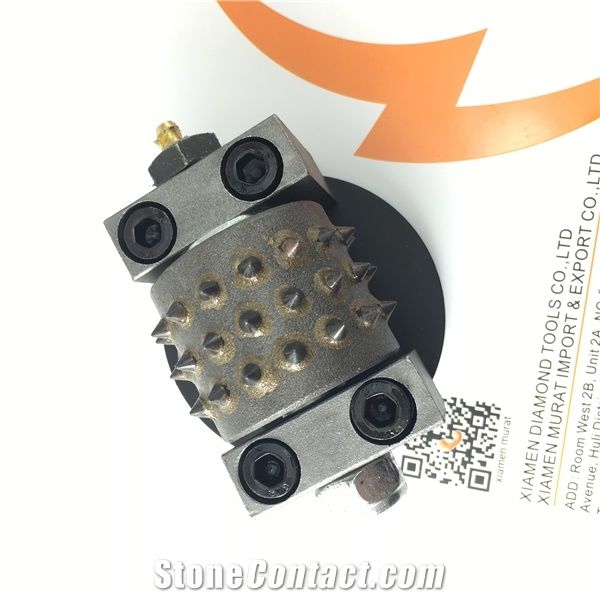 Bush Hammer Roller with Lubricant, Rotary Bush Hammer for Concrete