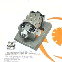 Bush Hammer Roller with Lubricant, Rotary Bush Hammer for Concrete