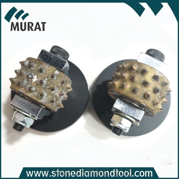 Coatings Removing Bush Hammer Roller Profile Wheel with Suppot