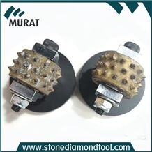 Coatings Removing Bush Hammer Roller Profile Wheel with Suppot