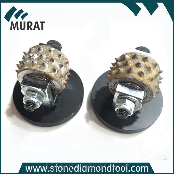 Coatings Removing Bush Hammer Roller Profile Wheel with Suppot