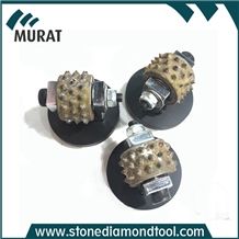 Coatings Removing Bush Hammer Roller Profile Wheel with Suppot