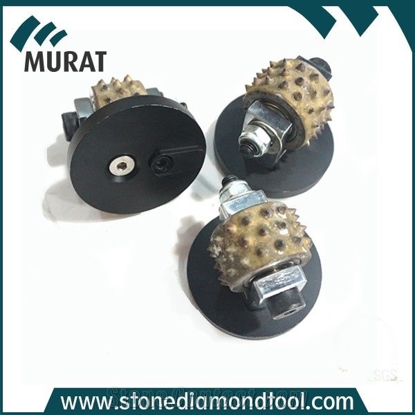 Coatings Removing Bush Hammer Roller Profile Wheel with Suppot