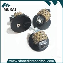 Coatings Removing Bush Hammer Roller Profile Wheel with Suppot
