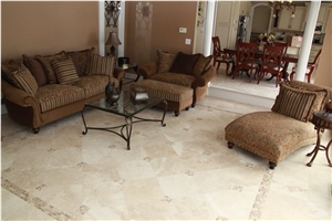 Anatolia Cream Travertine Honed Filled Floor Tiles
