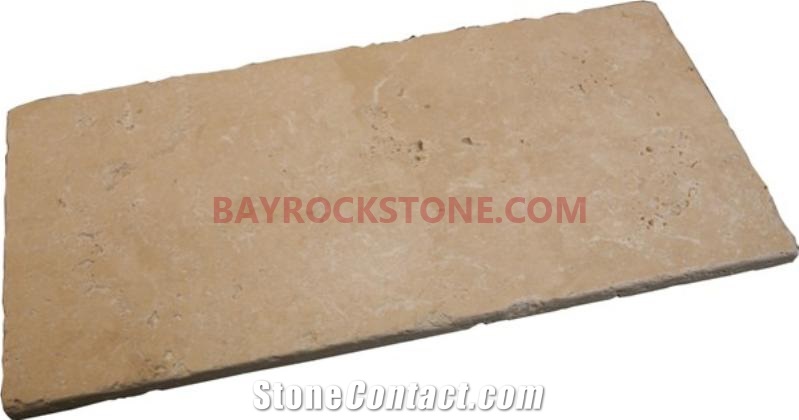 Tumbled Turkey White Travertine Bathroom Design Project