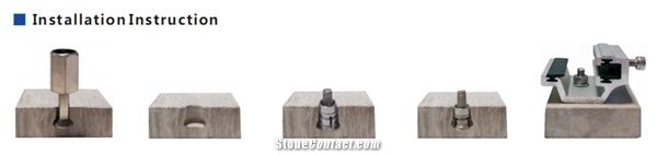 Undercut Anchors Vtu-01/ Wall Cladding Anchor/ Granite Anchor/ Marble Anchor for Wall Cladding Panels