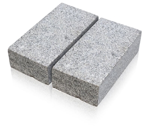 Sibirskiy - Ural Gray Granite Cobble Stone, Cube Stone