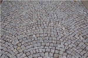 Grey Granite Cobble Stone Paving Sets