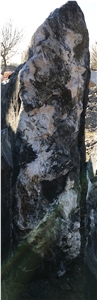 Black Marble Monolith for Garden