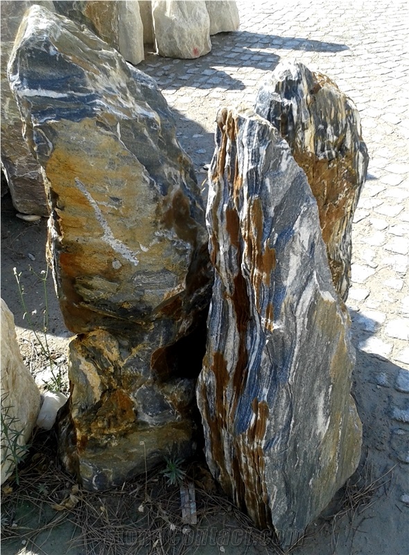 Columns, Marble Monolith for Garden