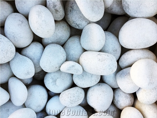 White Marble Pebbles & Tumbled Stones, Gravels
