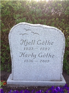 Grey Granite Gravestone