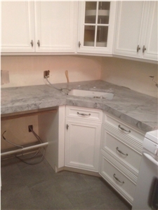 Super White Quartzite Kitchen Countertop Super White Quartzite Kitchen Countertop