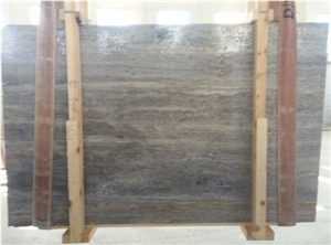 Silver Travertine Vein Cut Slabs