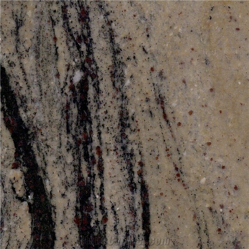 Prada Gold Granite Tiles, Slabs