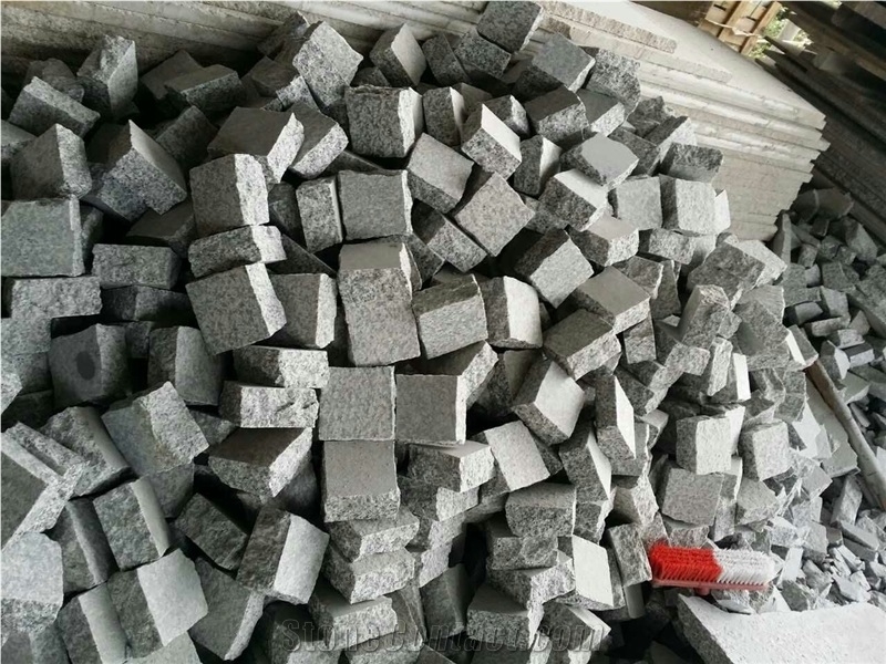 China Grey Granite Cube Stone & Paver,Cobble Stone ,Garden Stone,Paving Stone