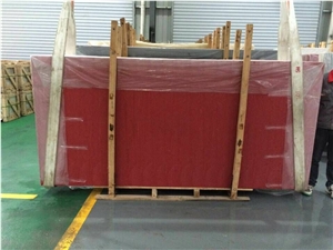 Red Quartz Stone Slab,Engineered Stone Slab,Artificial Stone,Solid Surface Top,Silestone