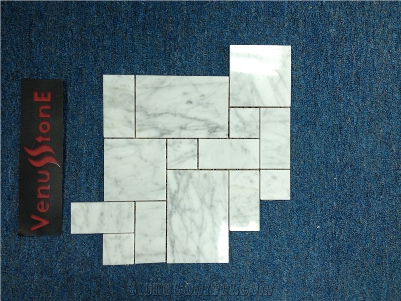 S60 - 61 Bianco Carrara Marble Mosaic