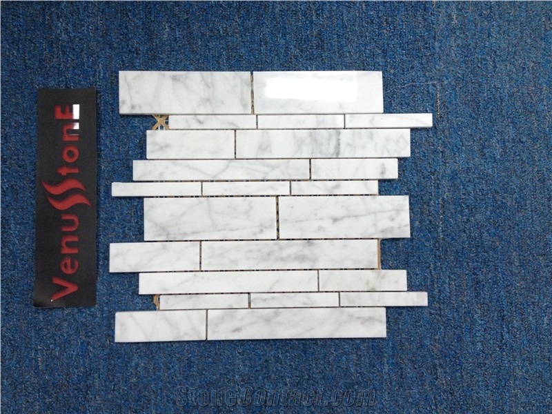 S60 - 61 Bianco Carrara Marble Mosaic