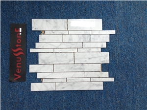 S60 - 61 Bianco Carrara Marble Mosaic