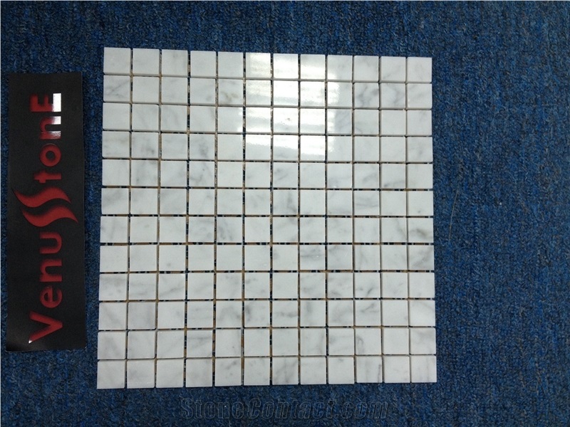S60 - 61 Bianco Carrara Marble Mosaic