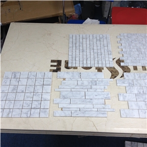 S60 - 61 Bianco Carrara Marble Mosaic