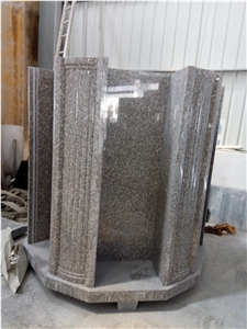 China Granite Stone Cremation Family Mausoleums Design, Cemetery Crypts Columbariums Urn, Round Niches Cremation Columbarium