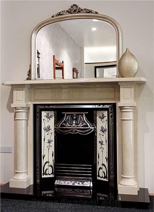 Marble Fireplace Surround And Fireplace Mantels For Decor