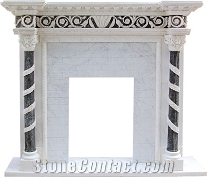 Marble Fireplace Surround And Fireplace Mantels For Decor
