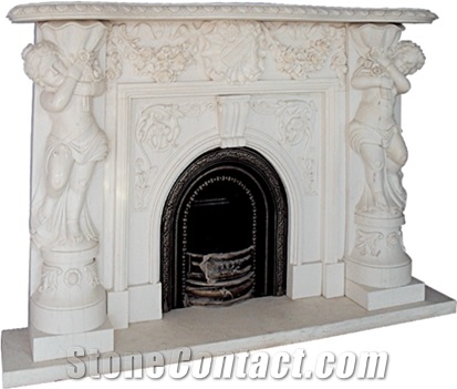 Marble Fireplace Surround And Fireplace Mantels For Decor
