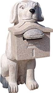 G682 Beige Granite Stone Carved Mailboxes